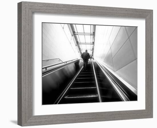 The Up Escalator-Sharon Wish-Framed Photographic Print