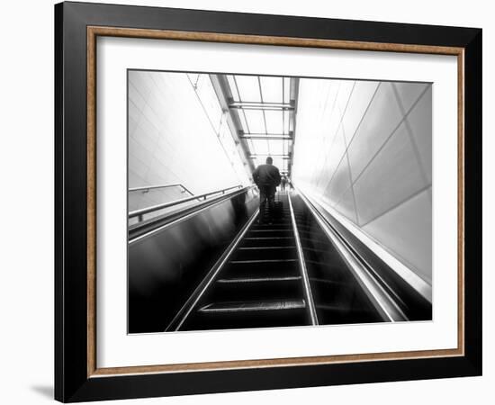 The Up Escalator-Sharon Wish-Framed Photographic Print