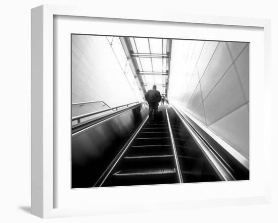 The Up Escalator-Sharon Wish-Framed Photographic Print