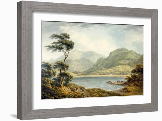 The Upper End of Coniston Lake, Lancashire, 1801-John Warwick Smith-Framed Giclee Print