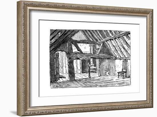 The Upper Story of Shakespeare's Birthplace, Stratford-Upon-Avon, 1885-Edward Hull-Framed Giclee Print