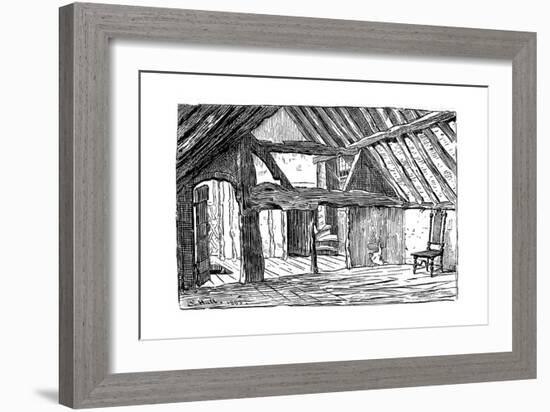 The Upper Story of Shakespeare's Birthplace, Stratford-Upon-Avon, 1885-Edward Hull-Framed Giclee Print