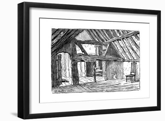 The Upper Story of Shakespeare's Birthplace, Stratford-Upon-Avon, 1885-Edward Hull-Framed Giclee Print