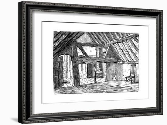 The Upper Story of Shakespeare's Birthplace, Stratford-Upon-Avon, 1885-Edward Hull-Framed Giclee Print