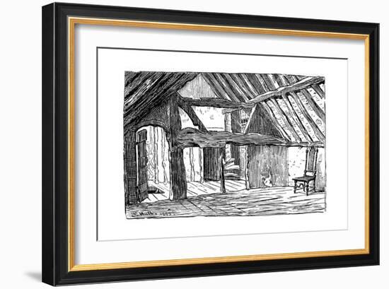 The Upper Story of Shakespeare's Birthplace, Stratford-Upon-Avon, 1885-Edward Hull-Framed Giclee Print