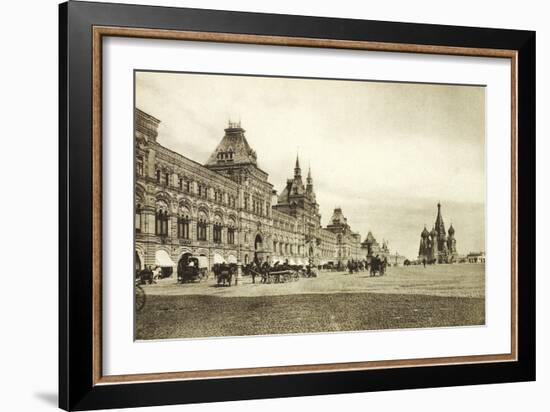 The Upper Trading Rows in Red Square, Moscow, Russia, 1910S-null-Framed Giclee Print