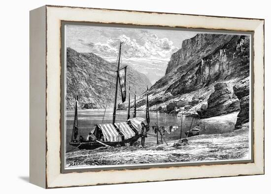 The Upper Yangtse-Kiang, China, 1895-Weber-Framed Premier Image Canvas