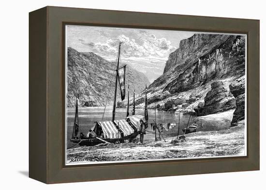 The Upper Yangtse-Kiang, China, 1895-Weber-Framed Premier Image Canvas