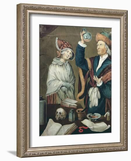 The Urine Examination-German School-Framed Giclee Print