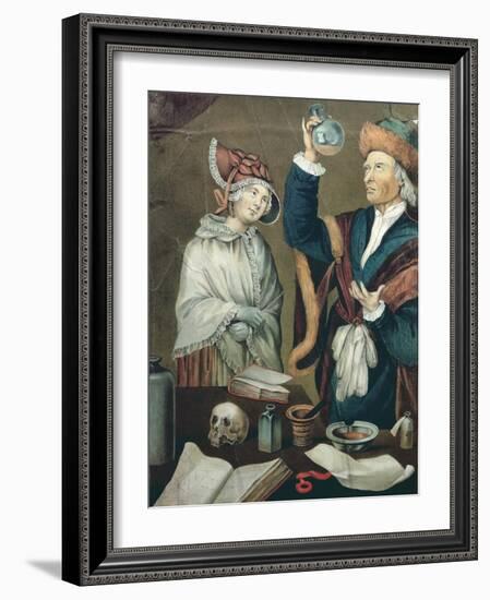 The Urine Examination-German School-Framed Giclee Print