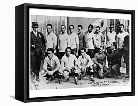 The Uruguay Football Team at the Paris Olympic Games, 1924-null-Framed Premier Image Canvas