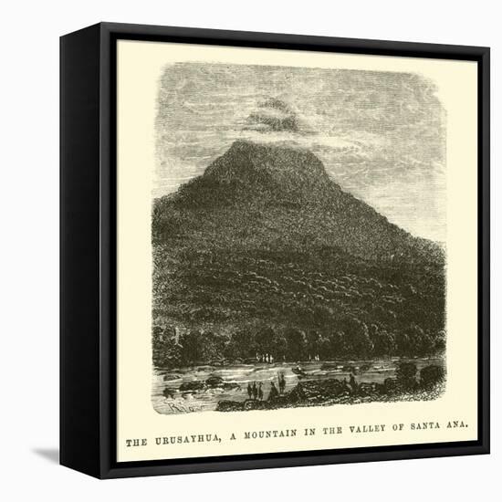 The Urusayhua, a Mountain in the Valley of Santa Ana-Édouard Riou-Framed Premier Image Canvas