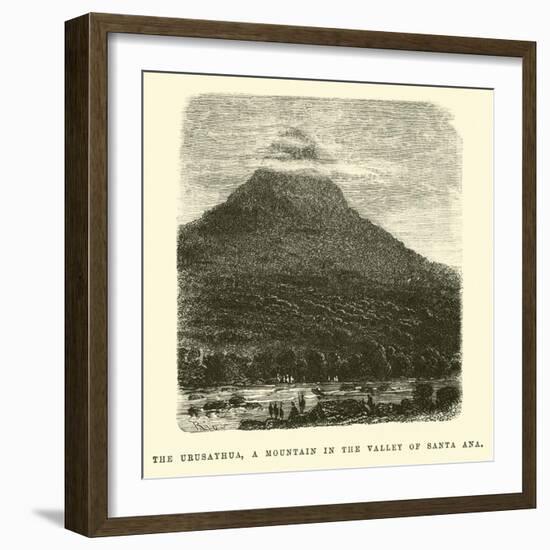 The Urusayhua, a Mountain in the Valley of Santa Ana-Édouard Riou-Framed Giclee Print