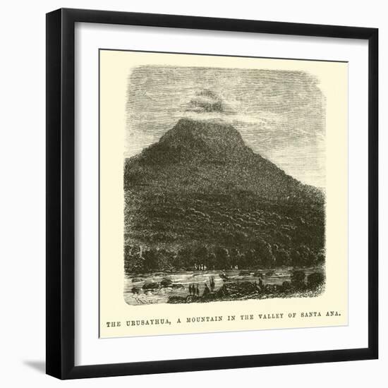 The Urusayhua, a Mountain in the Valley of Santa Ana-Édouard Riou-Framed Giclee Print