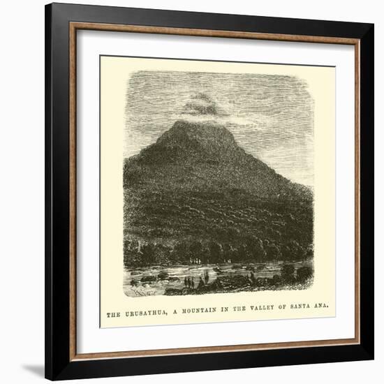 The Urusayhua, a Mountain in the Valley of Santa Ana-Édouard Riou-Framed Giclee Print