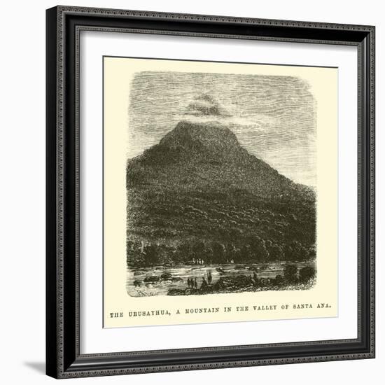 The Urusayhua, a Mountain in the Valley of Santa Ana-Édouard Riou-Framed Giclee Print