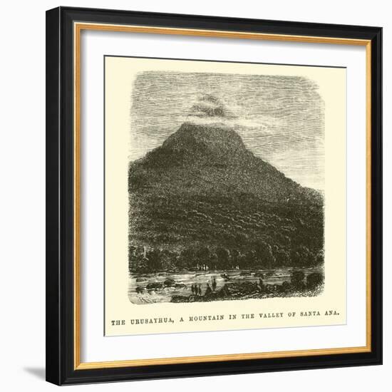 The Urusayhua, a Mountain in the Valley of Santa Ana-Édouard Riou-Framed Giclee Print