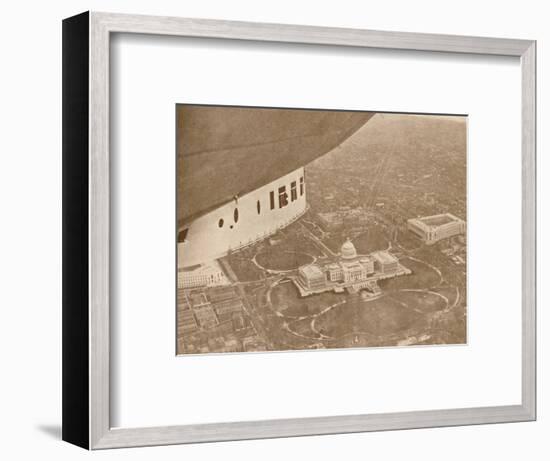 'The US Airship 'Los Angeles' in Flight over Washington', 1927-Unknown-Framed Photographic Print