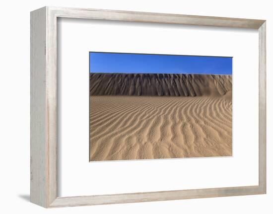 The USA, California, Death Valley National Park, Stovepipe Wells, Mesquite Flat Sand Dunes-Udo Siebig-Framed Photographic Print