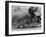 The USS Arizona Burning after the Japanese Attack on Pearl Harbor, Dec. 7, 1941-null-Framed Photographic Print