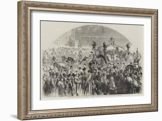 The Usual State Procession of Her Majesty to Open Parliament-null-Framed Giclee Print