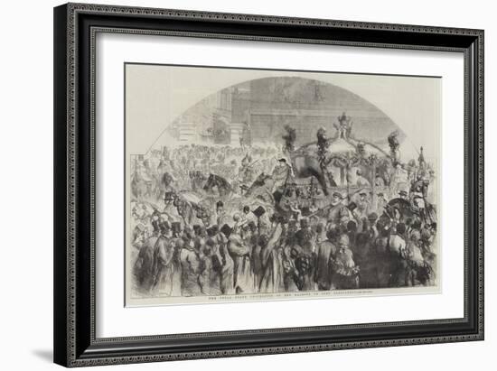 The Usual State Procession of Her Majesty to Open Parliament-null-Framed Giclee Print