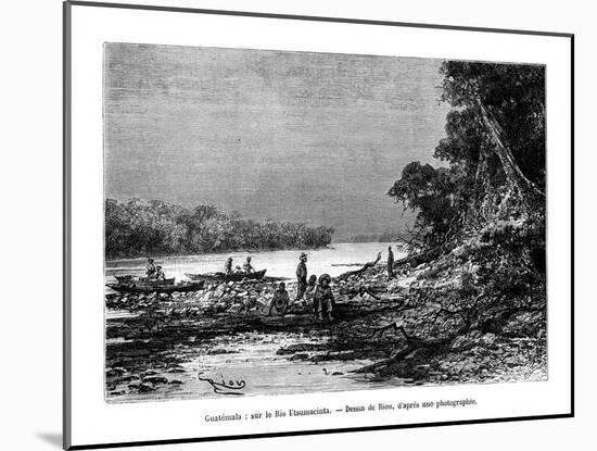 The Usumacinta River, Southeastern Mexico and Northwestern Guatemala, 19th Century-Edouard Riou-Mounted Giclee Print