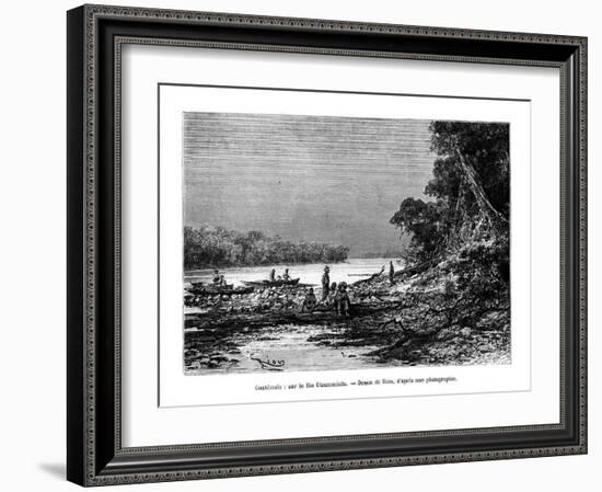 The Usumacinta River, Southeastern Mexico and Northwestern Guatemala, 19th Century-Edouard Riou-Framed Giclee Print
