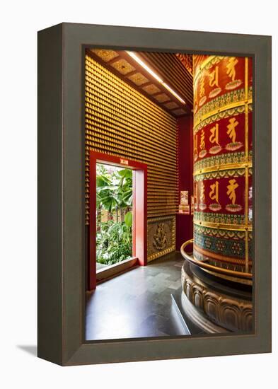 The Vairocana Bhudda Prayer Wheel Detail in Buddha Tooth Relic Temple and Museum, South Bridge Road-Cahir Davitt-Framed Premier Image Canvas