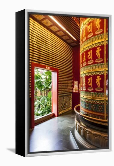 The Vairocana Bhudda Prayer Wheel Detail in Buddha Tooth Relic Temple and Museum, South Bridge Road-Cahir Davitt-Framed Premier Image Canvas