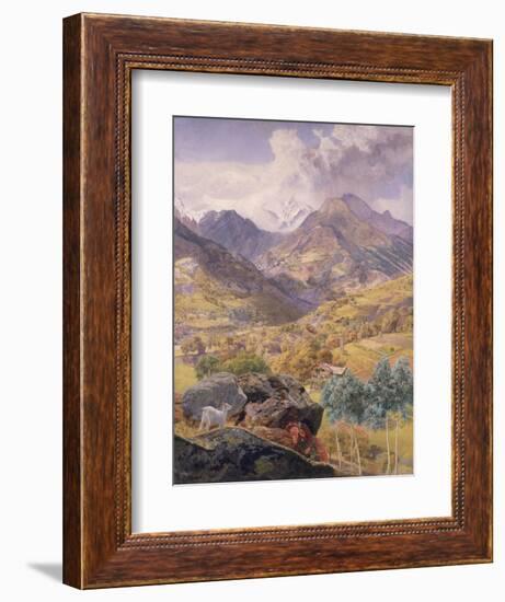 The Val D'Aosta, 1858-John Brett-Framed Giclee Print