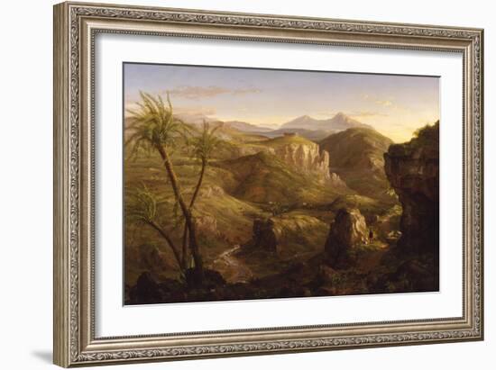 The Vale and Temple of Segestae, Sicily, 1844 (Oil on Canvas)-Thomas Cole-Framed Giclee Print