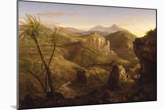 The Vale and Temple of Segestae, Sicily, 1844 (Oil on Canvas)-Thomas Cole-Mounted Giclee Print