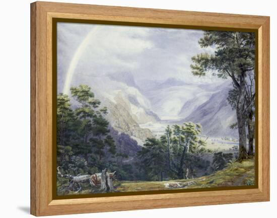 The Vale of Ffestiniog, from Tan-Y-Bwlch Hall-J. M. W. Turner-Framed Premier Image Canvas