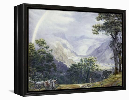 The Vale of Ffestiniog, from Tan-Y-Bwlch Hall-J. M. W. Turner-Framed Premier Image Canvas