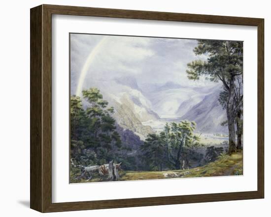 The Vale of Ffestiniog, from Tan-Y-Bwlch Hall-J. M. W. Turner-Framed Giclee Print