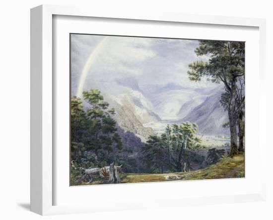 The Vale of Ffestiniog, from Tan-Y-Bwlch Hall-J. M. W. Turner-Framed Giclee Print