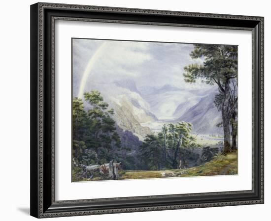 The Vale of Ffestiniog, from Tan-Y-Bwlch Hall-J. M. W. Turner-Framed Giclee Print