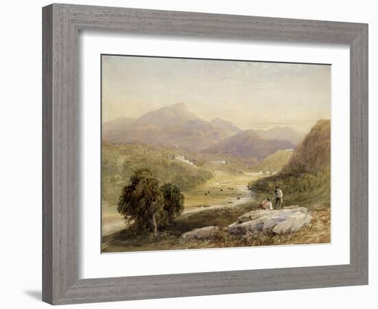 The Vale of Ffestiniog, Merionethshire-David Cox-Framed Giclee Print