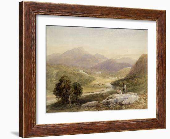 The Vale of Ffestiniog, Merionethshire-David Cox-Framed Giclee Print