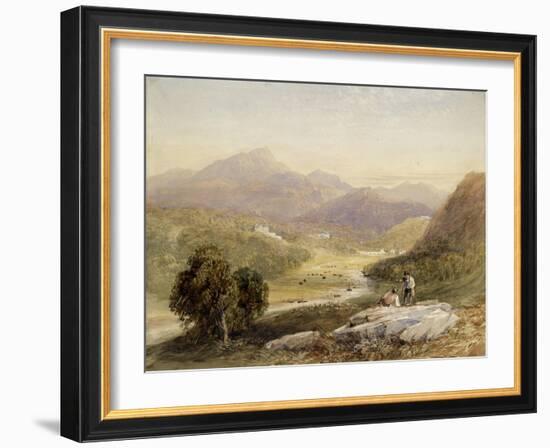 The Vale of Ffestiniog, Merionethshire-David Cox-Framed Giclee Print