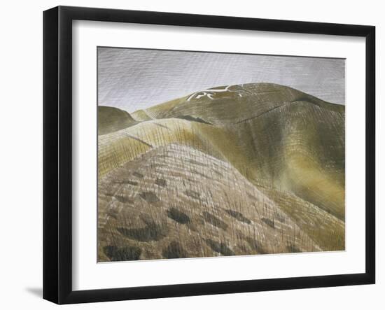 The Vale of the White Horse-Eric Ravilious-Framed Giclee Print