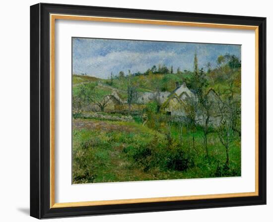 The Valhermeil, Near Pontoise, 1880-Camille Pissarro-Framed Giclee Print