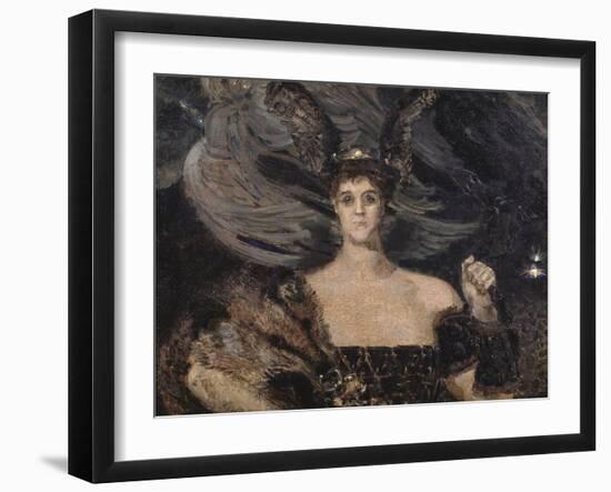 The Valkyrie. Portrait of the Artist and Patron Countess Maria Tenisheva (1867-192), 1899-Mikhail Alexandrovich Vrubel-Framed Giclee Print