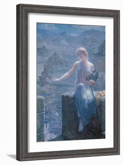 The Valkyrie's Vigil, 1906-Edward Robert Hughes-Framed Giclee Print