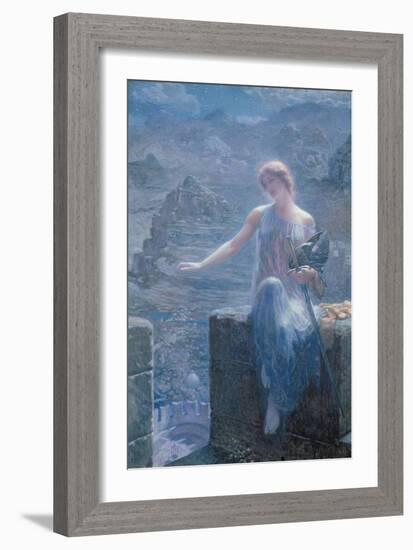 The Valkyrie's Vigil, 1906-Edward Robert Hughes-Framed Giclee Print