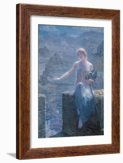 The Valkyrie's Vigil, 1906-Edward Robert Hughes-Framed Giclee Print