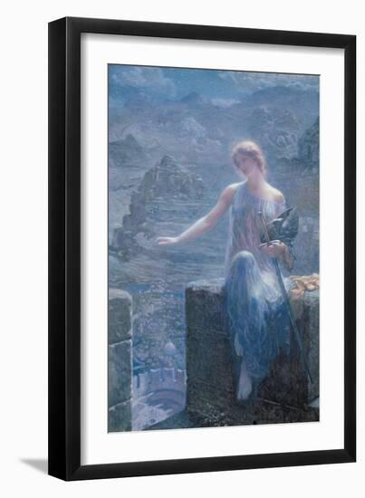 The Valkyrie's Vigil, 1906-Edward Robert Hughes-Framed Giclee Print