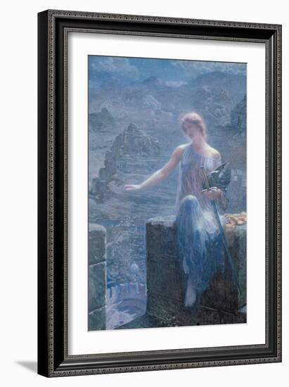 The Valkyrie's Vigil, 1906-Edward Robert Hughes-Framed Giclee Print