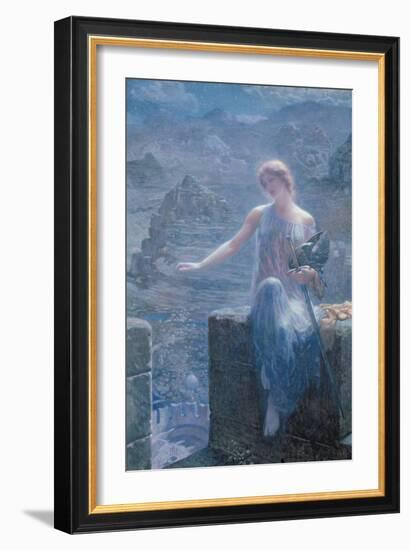 The Valkyrie's Vigil, 1906-Edward Robert Hughes-Framed Giclee Print